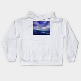 Tips of the waves Kids Hoodie